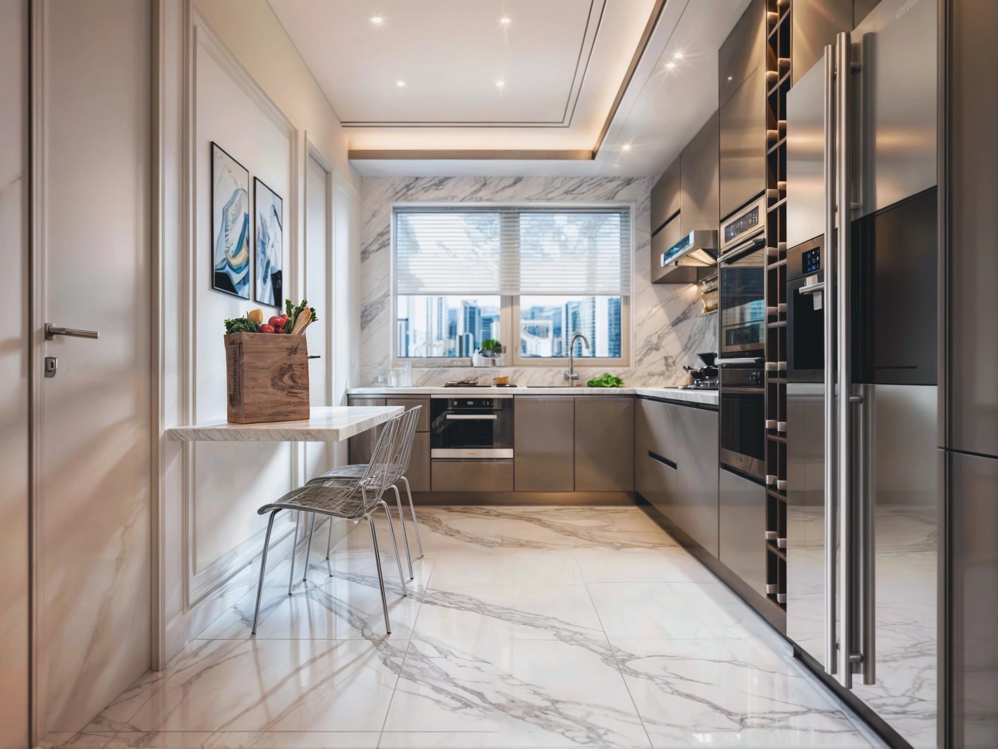Cocina en mármol — selección de Arquitectura e interiores