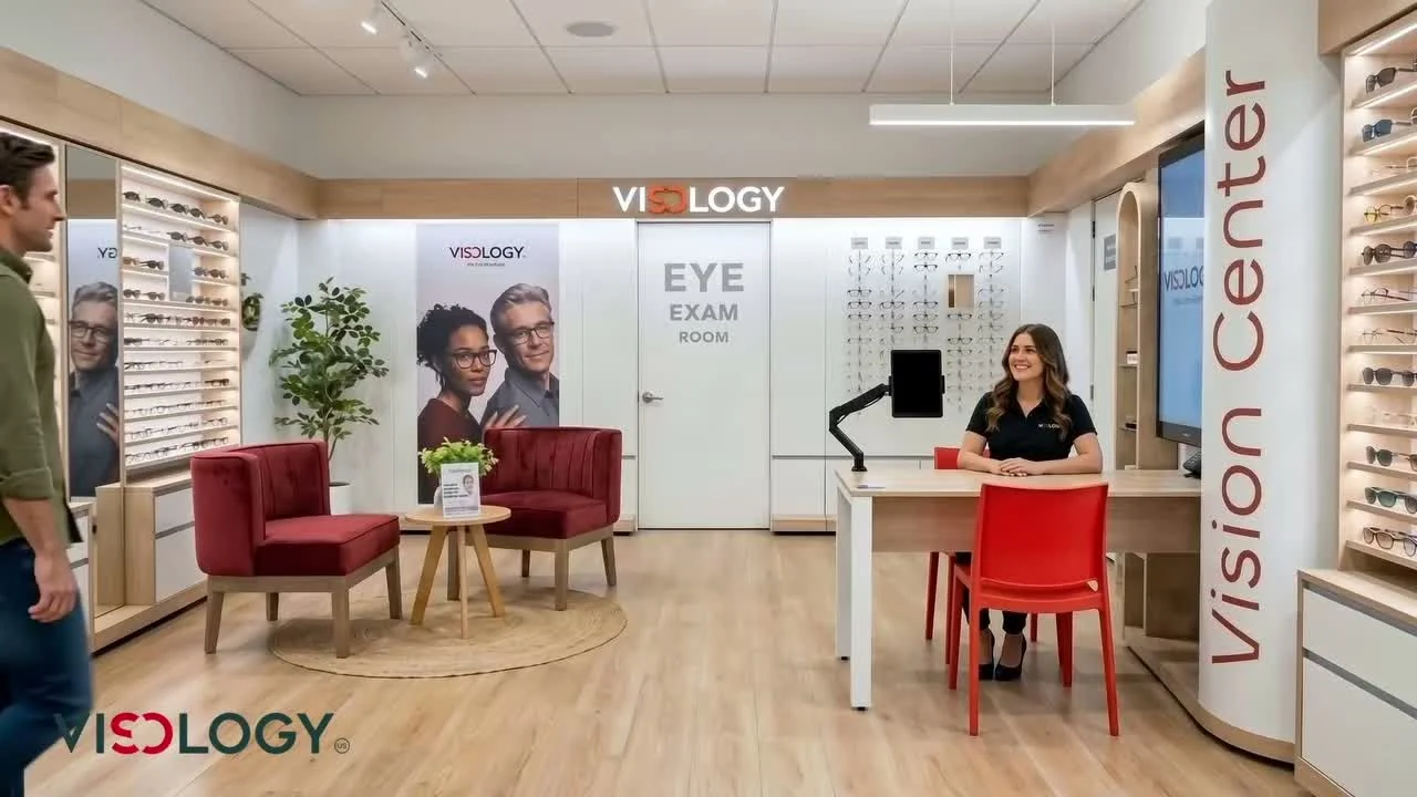 Visology: ejemplo de video publicitario en un centro de óptica